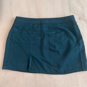 SHEIN Teal Skirt with Elegant Slit